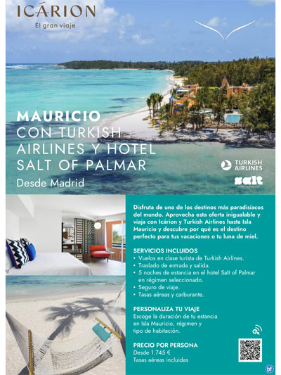 Mauricio con turkish airlines y hotel salt of palmar